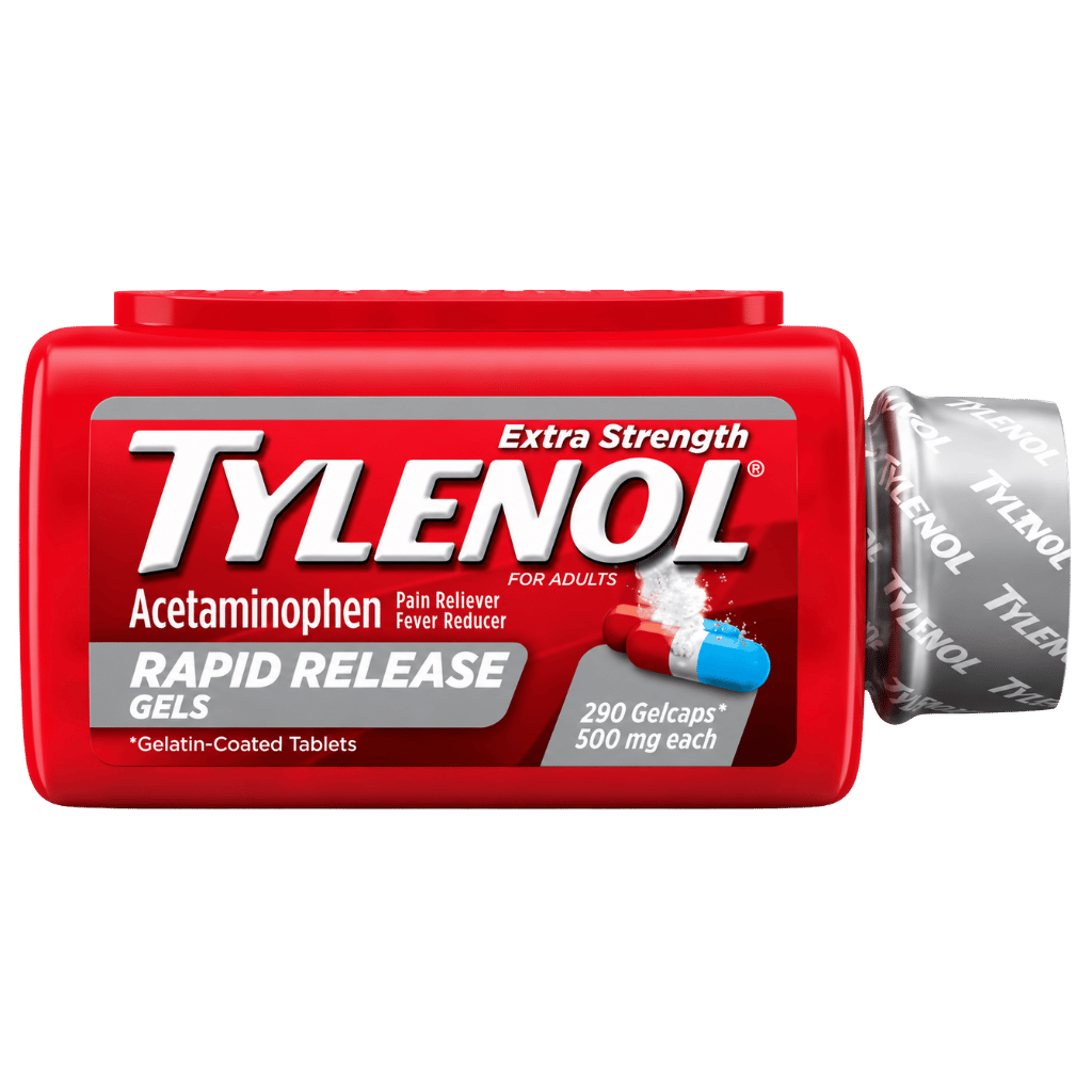 Tylenol Extra Strength Acetaminophen 500 mg 290 Rapid Release Gelcaps buy online USA - 1